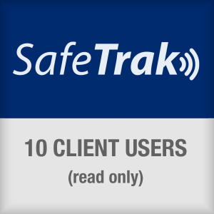 SafeTrak-pakket van 10 clientgebruikers (alleen lezen)