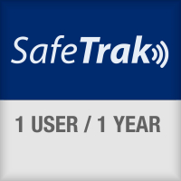 SafeTrak-abonnement geeft toegang tot het cloudsysteem voor 1 gebruiker gedurende 1 jaar