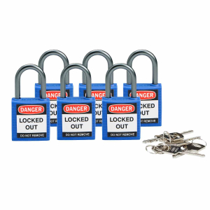 Compact safe padlock 25mm Sha KD Blue/6