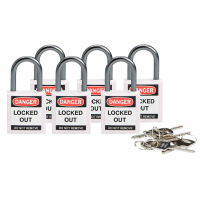 Compact safe padlock 25mm Sha KD White/6