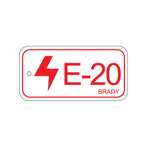 Energy tag-E-20-75x38mm-PP/25