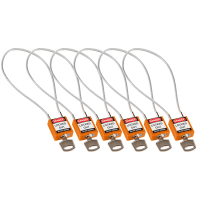 COMPACT CABLE PADLOCK ORANGE 40CM KA/6PK