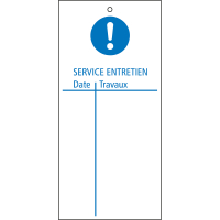 TAG-SERVICE D'ENTRETIEN-75X160MM