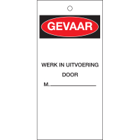 TAG-N-GEVAAR WERK IN.-75X160MM