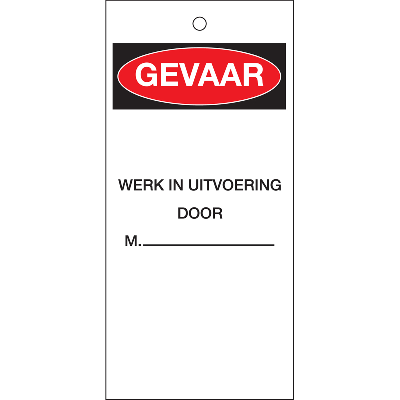 TAG-N-GEVAAR WERK IN.-75X160MM