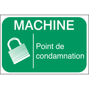 LABEL MACHINE POINT DE COND# 100X150MM