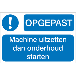 OPGEPAST MACHINE UITZETTEN 100X150MM