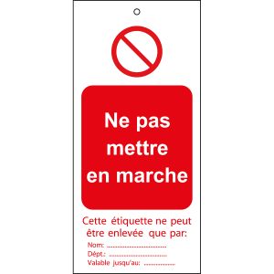 TAG-F NE PAS METTRE.-75X160MM