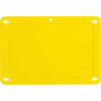 BLANK YELLOW UTILITY TAG 2.5X4