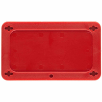 BLANK RED UTILITY TAG 1.5X3