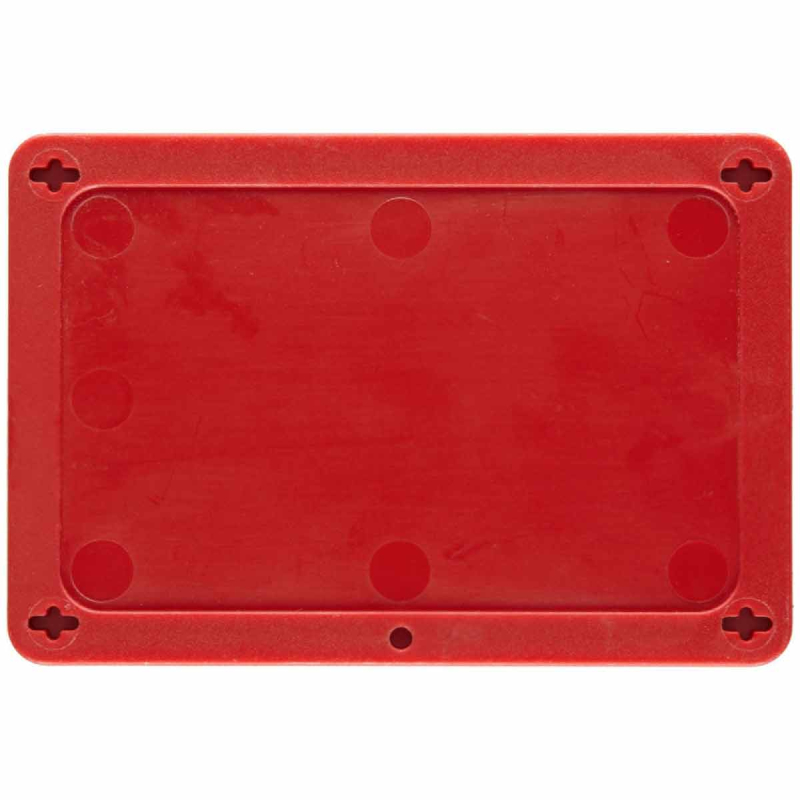 BLANK RED UTILITY TAG 2.5X4