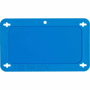 BLANK BLUE UTILITY TAG 1.5X3