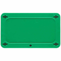 BLANK GREEN UTILITY TAG 1.5X3