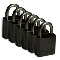 Full Alu Padlocks 25mm Sha KD Black/6