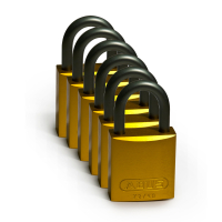 Full Alu Padlocks 25mm Sha KD Yellow/6