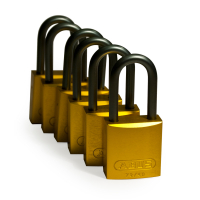 Full Alu Padlocks 40mm Sha KD Yellow/6