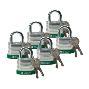 STEEL PADLOCK 20MM SHA KD GREEN/6