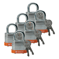 STEEL PADLOCK 20MM SHA KD ORANGE/6