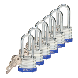 STEEL PADLOCK 51MM SHA KD BLUE/6