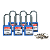 COMPACT SAFE PADLOCK 38MM SHA KD BLUE/6