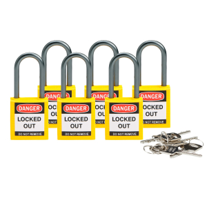 BRADY COMPACT LOCKOUT PADLOCK YELLOW