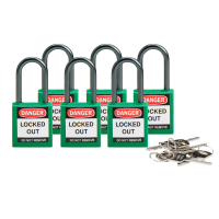 BRADY COMPACT LOCKOUT PADLOCK GREEN