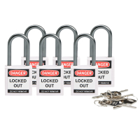 BRADY COMPACT LOCKOUT PADLOCK WHITE