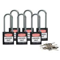 Compact safe padlock 50mm Sha KD Black/6