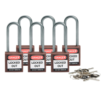 Compact safe padlock 50mm Sha KD Brown/6