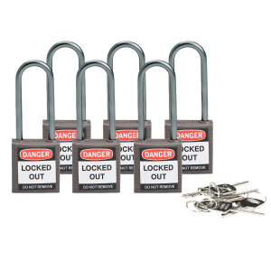 Compact safe padlock 50mm Sha KD Grey/6