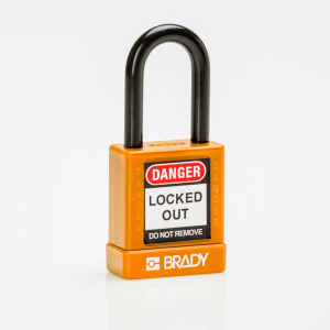 SFTY SECU PADLOCK 38MM ST SHA KD ORG/6