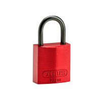 COMPACT ALU PADLOCK 25MM SHA KD RED/6