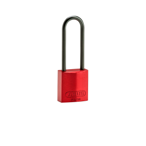 COMPACT ALU PADLOCK 75MM SHA KD RED/6