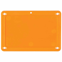 BLANK ORANGE UTILITY TAG 2.5X4