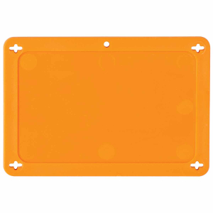 BLANK ORANGE UTILITY TAG 2.5X4