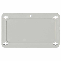 BLANK GRAY UTILITY TAG 1.5X3