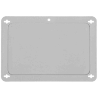 BLANK GRAY UTILITY TAG 2.5X4