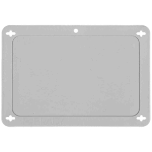 BLANK GRAY UTILITY TAG 2.5X4