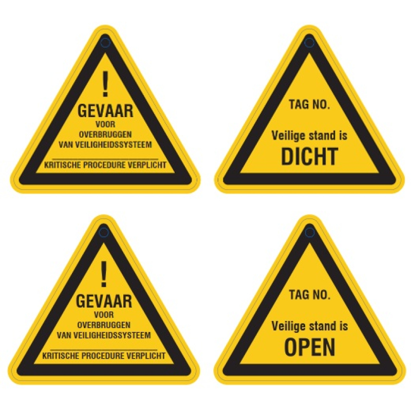 Gevaar voor overbruggen van veiligheidssysteem