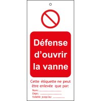 TAG-DEFENSE D'OUV R.-50X110MM