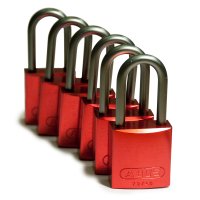 Full Alu Padlocks 40mm Sha KD Red/6