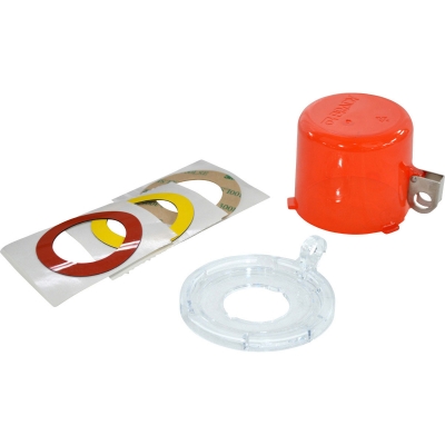 Vergrendelingssysteem voor drukknoppen (30 mm), rood, met standaard beschermkap