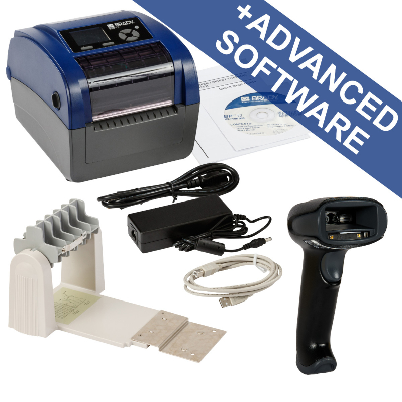 BBP12 Labelprinter 300 dpi – EU met afwikkelaar en Brady Workstation PWID-suite