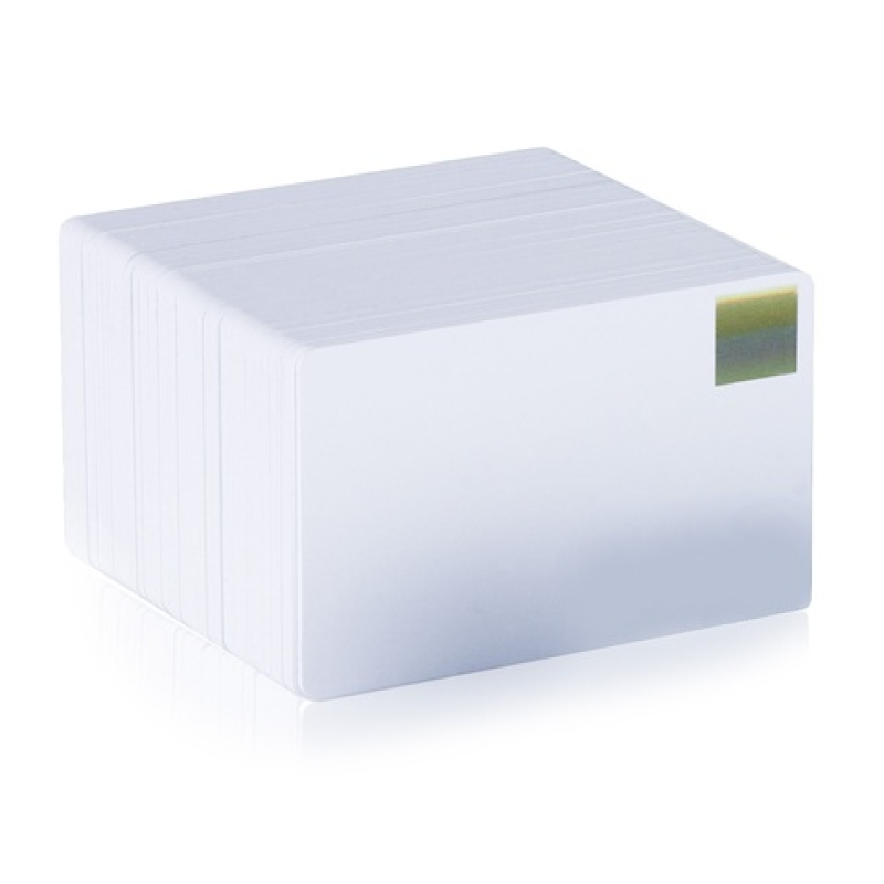 CR80 pvc-kaart met gouden Holopatch-zegel - 500 stuks