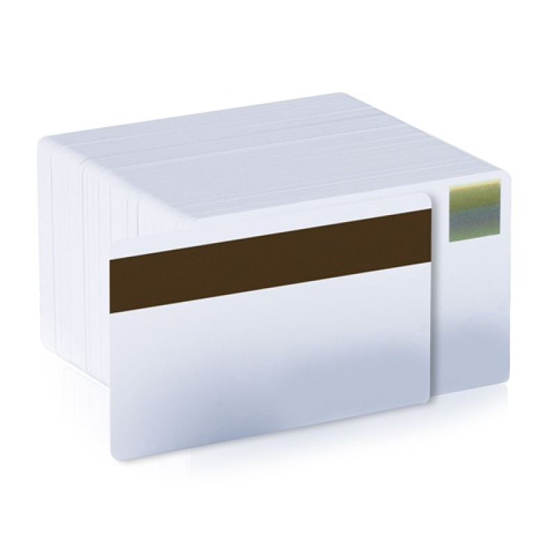CR80 pvc-kaart HiCo magneetstrip & Holopatch - 500 stuks