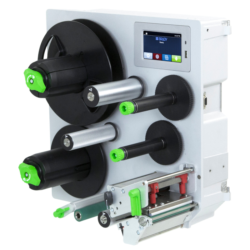 A8500 Print- en applicatiesysteem 300 dpi: voor materialen tot 101 mm breed voor combinatie met rechtse applicator