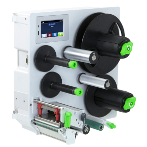 A8500 Print- en applicatiesysteem 300 dpi: voor materialen tot 101 mm breed voor combinatie met linkse applicator