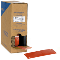 BM-25x75-7643-RD | Mat Rood Thermoplastisch polyether polyurethaan met afmeting: 25,00 mm (B) x 75,00 mm (H)