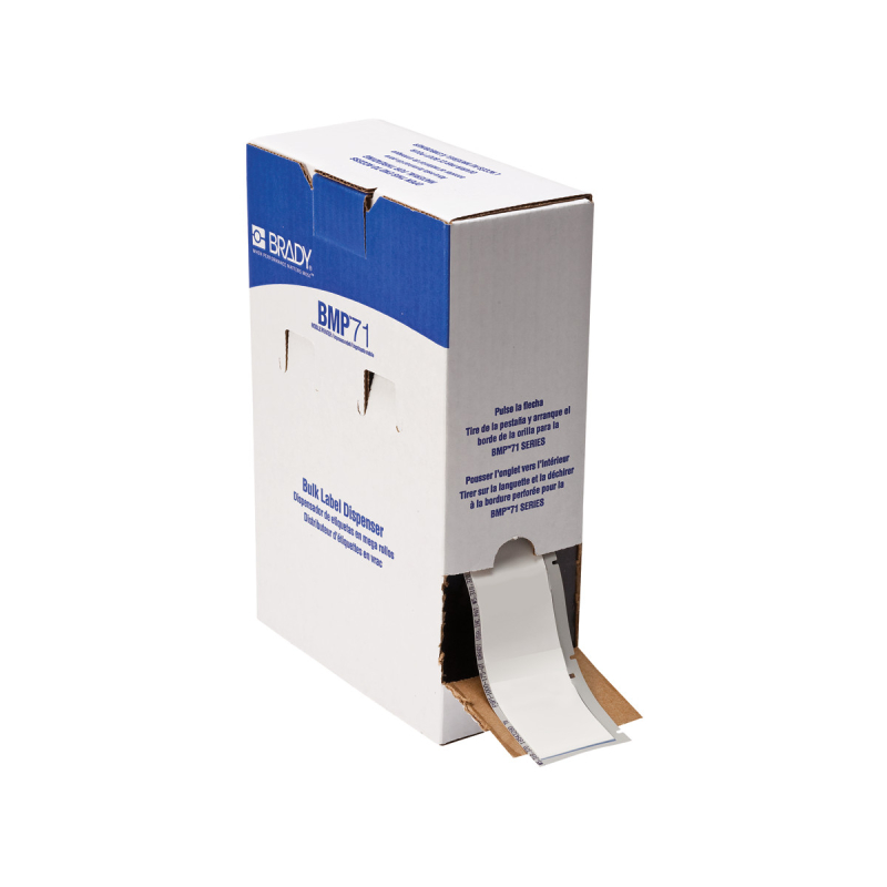 BM7C-1000-342 | Mat Wit Hittekrimpende polyolefin krimpkous met afmeting: 42,16 mm (H) x 15,24 m (L)