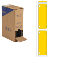 BM-25x75-7643-YL-L | Mat Geel Thermoplastisch polyether polyurethaan met afmeting: 25,00 mm (B) x 75,00 mm (H)